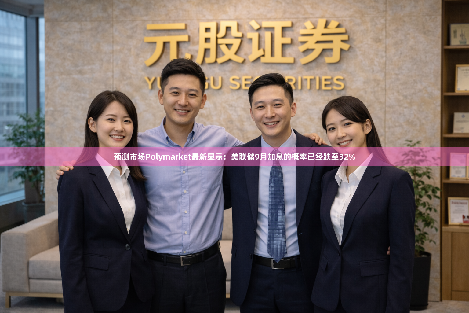 预测市场Polymarket最新显示：美联储9月加息的概率已经跌至32%
