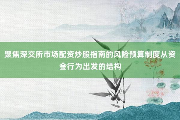聚焦深交所市场配资炒股指南的风险预算制度从资金行为出发的结构