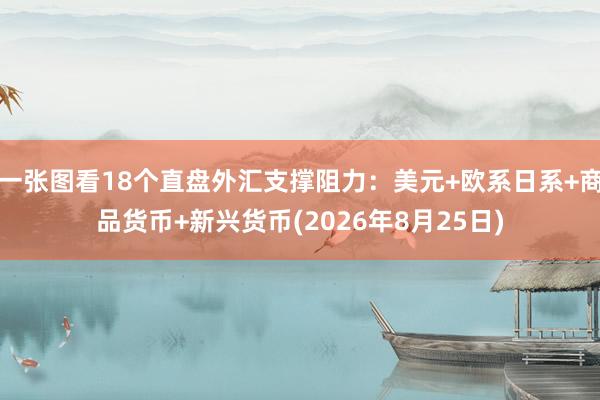 一张图看18个直盘外汇支撑阻力：美元+欧系日系+商品货币+新兴货币(2026年8月25日)
