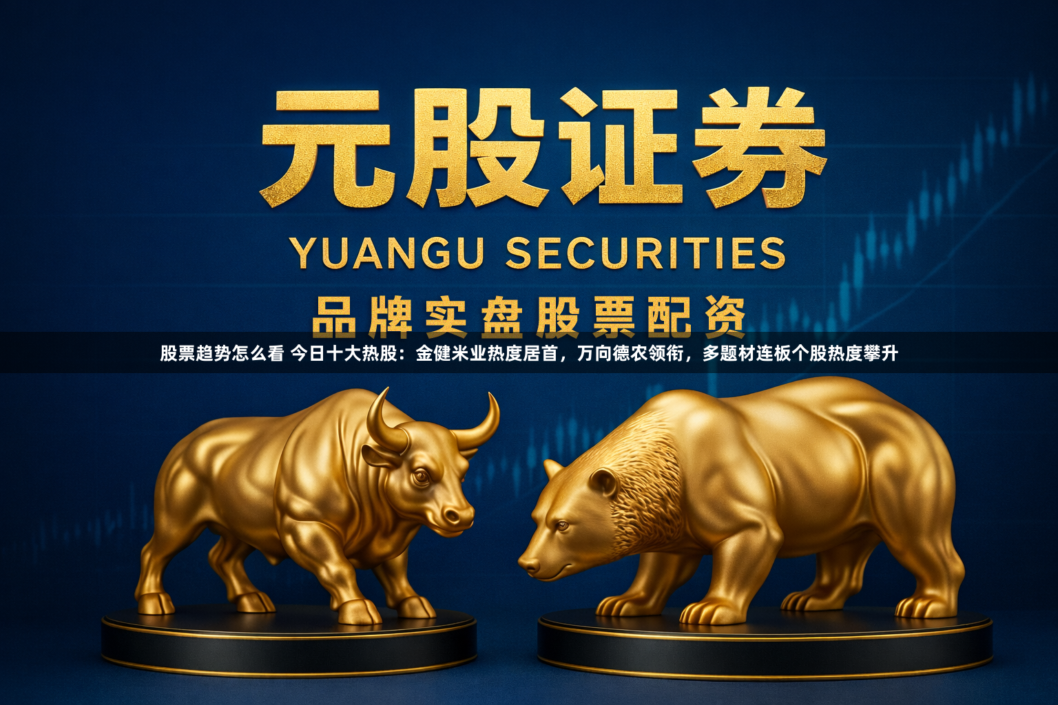 股票趋势怎么看 今日十大热股：金健米业热度居首，万向德农领衔，多题材连板个股热度攀升